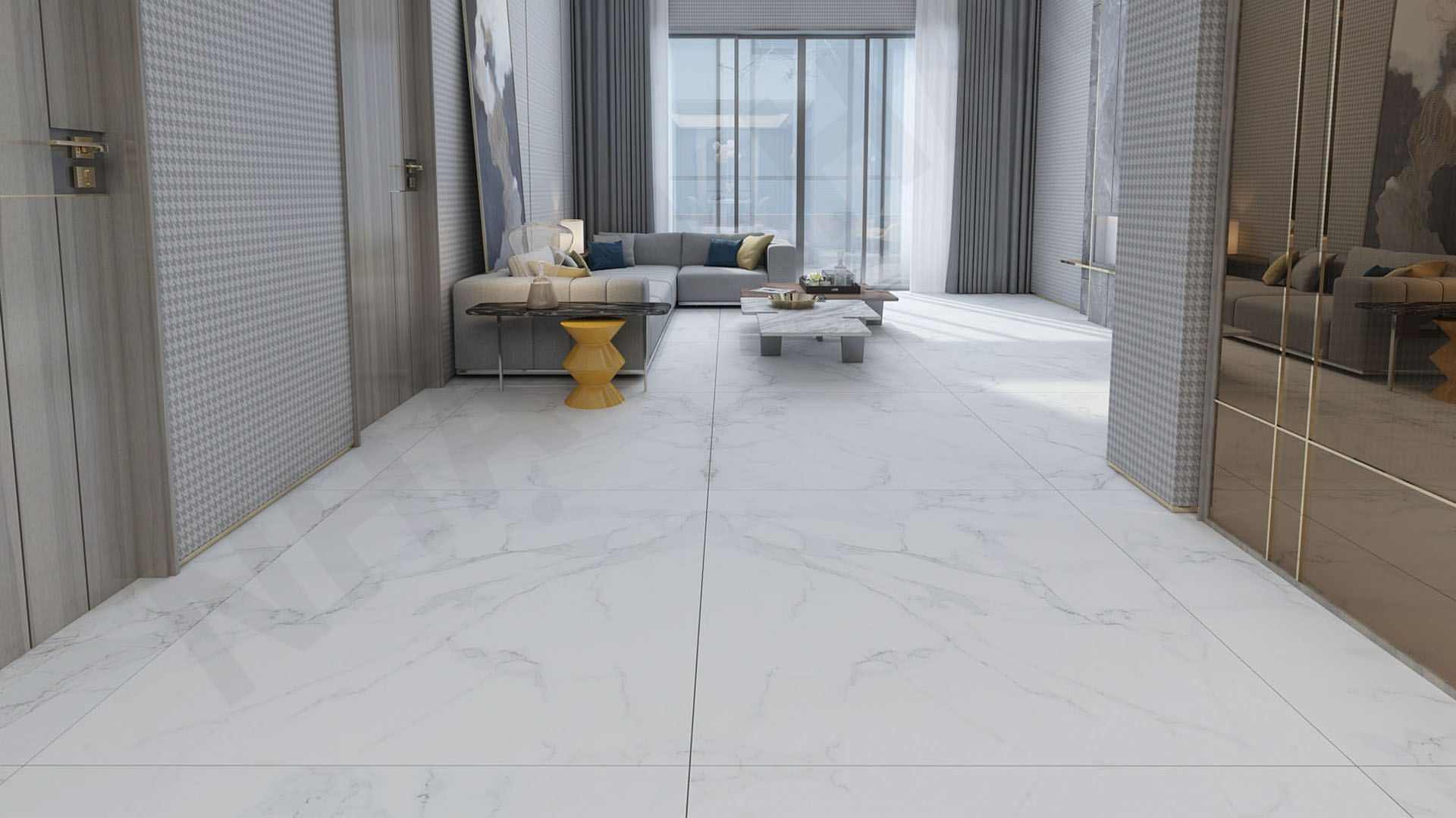 gạch marble cho phòng khách